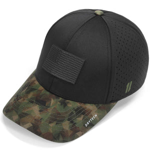 usa flag hat black