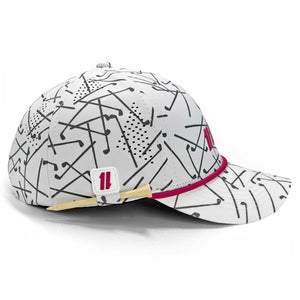 White golf hat for men