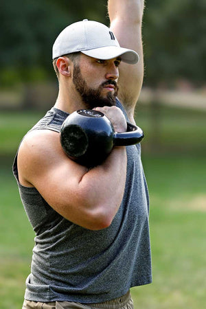 White Performance Trucker Hat