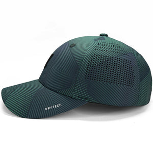 green printed gym hat for men