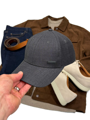 plaid baseball cap