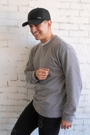 Black mens baseball cap