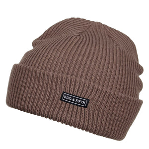 Brown Slouchy Beanie for Men