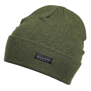 Green Cashmere Beanie for Men