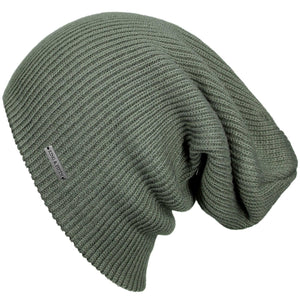 Green Slouchy Beanies for Men