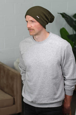 Green XL Beanie for Mens