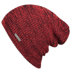 Red Slouchy Beanie for Men
