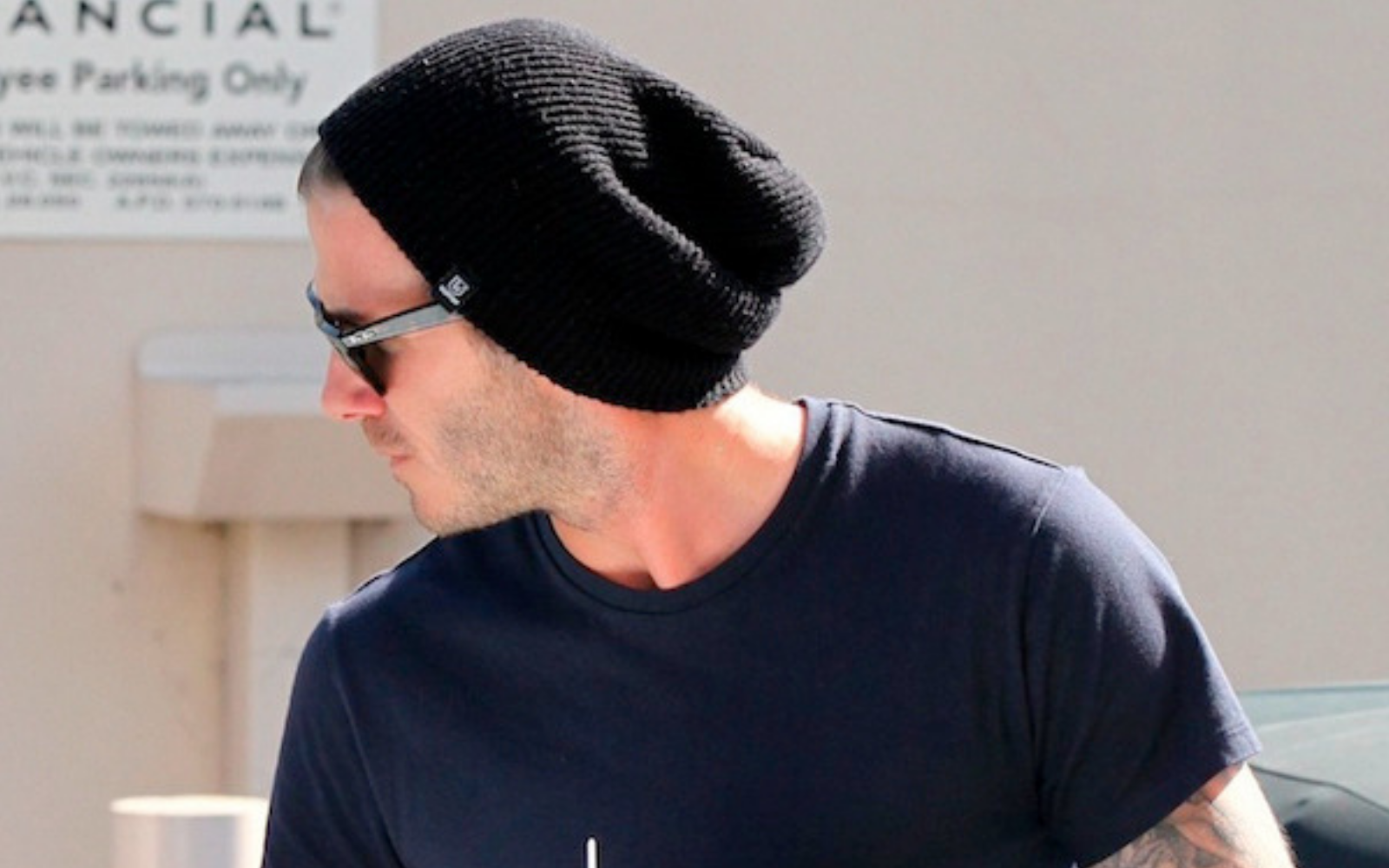 David Beckham Beanie - Get the look - Slouchy Beanies for Men