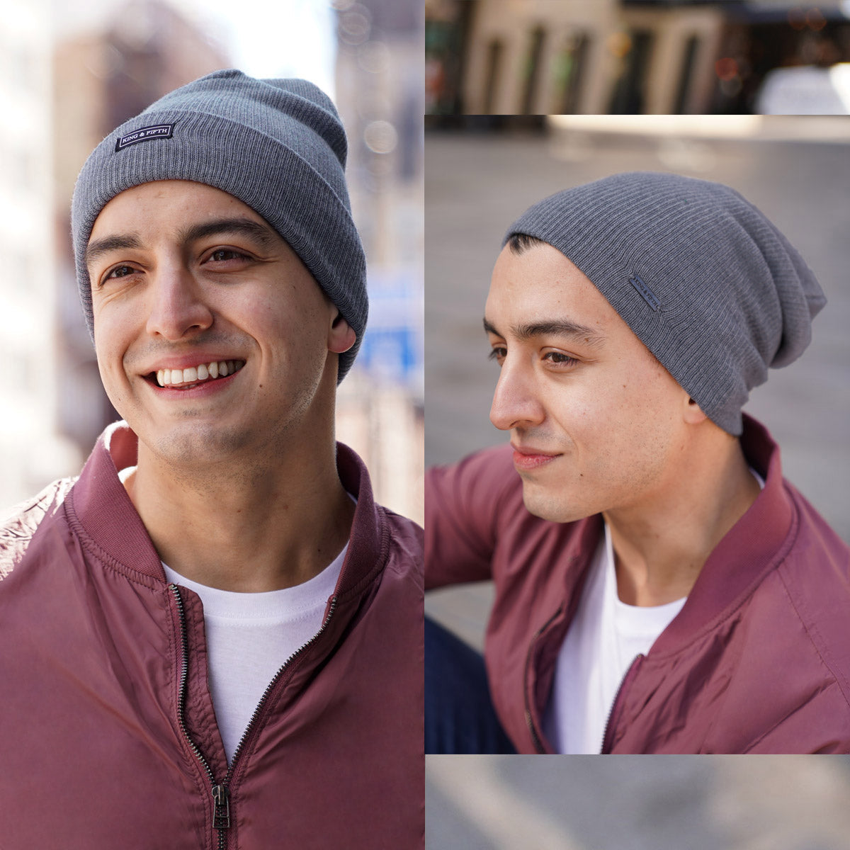 Grey Summer Beanies for Men