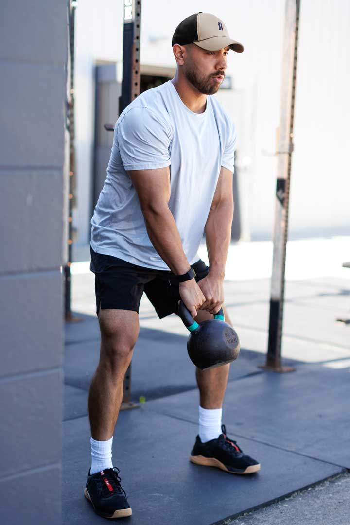 Beige Performance Trucker Hat