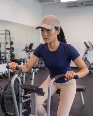 Beige Workout Hat
