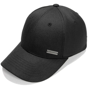 Black Herringbone Baseball Caps