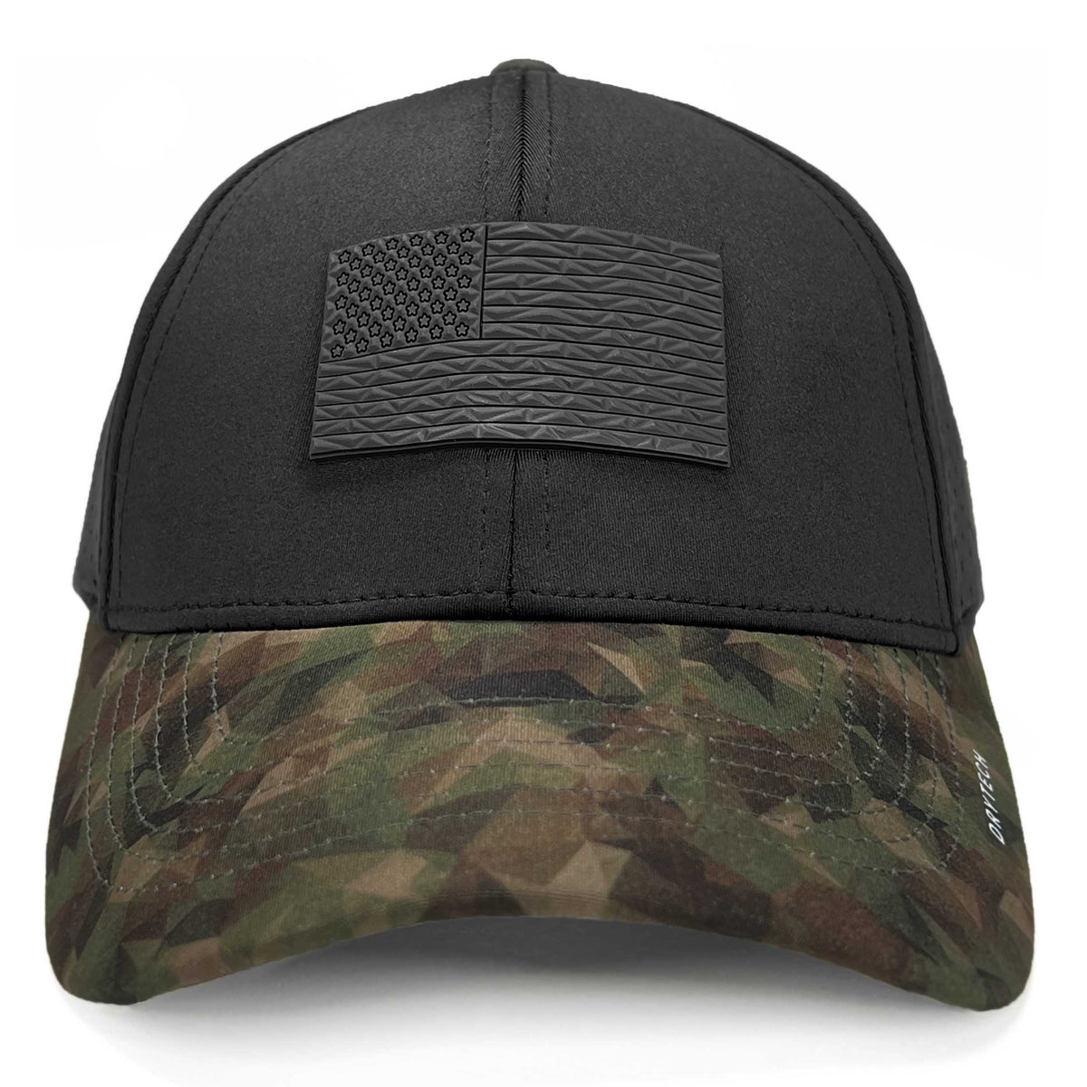 Black USA flag hat