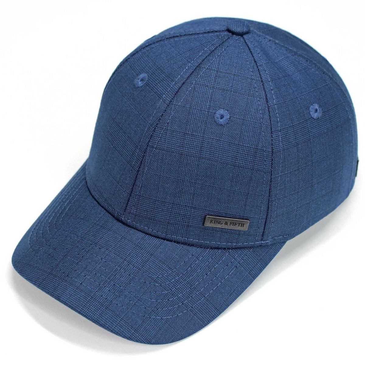 Blue Plaid Hat for Men