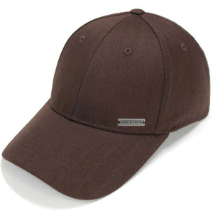 Brown Herringbone Baseball Caps for Men