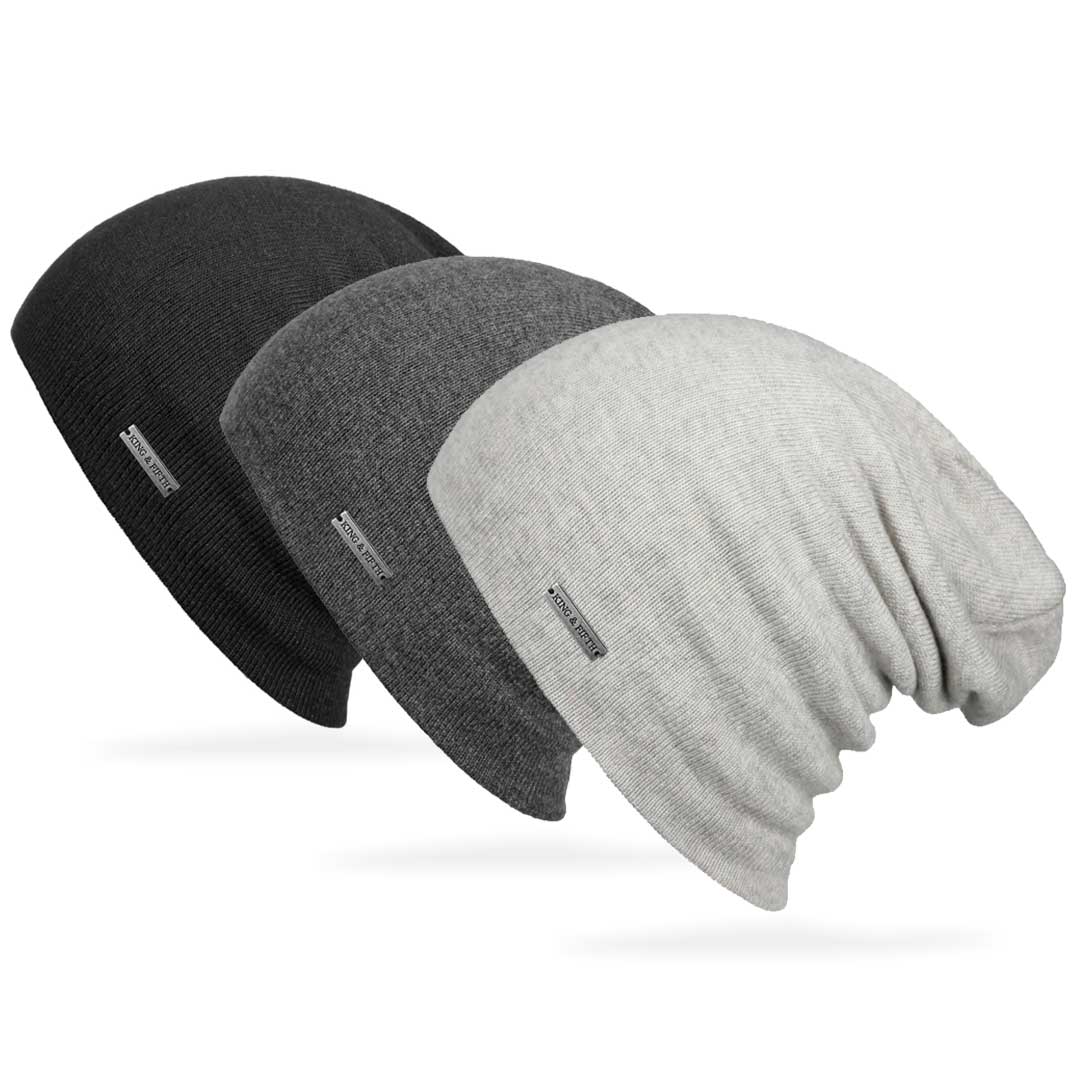 Cashmere Blend Beanie 3-pack Bundle