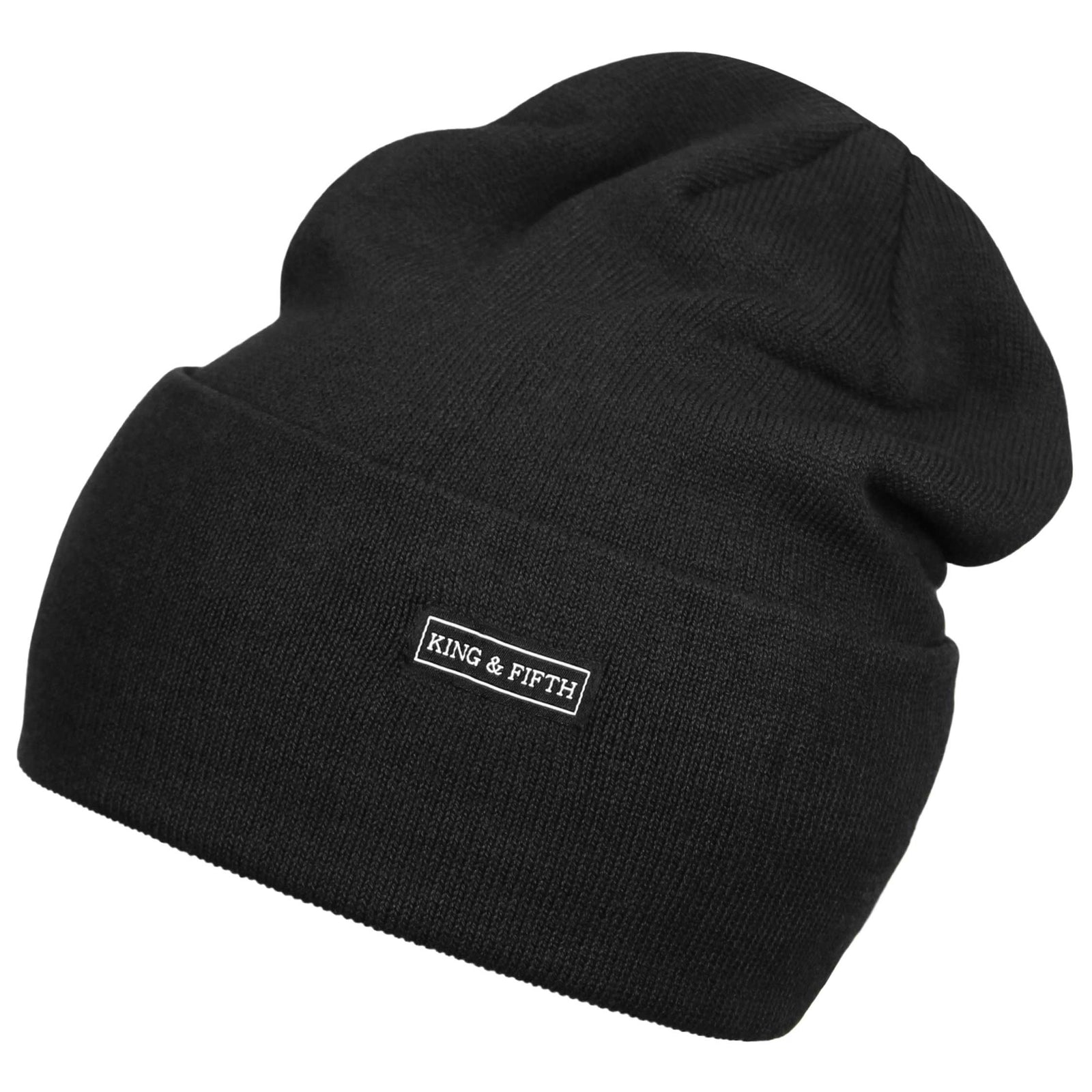 Black Extra Large Slouchy Beanie
