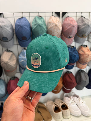 Green Water Resistant Pool Hats