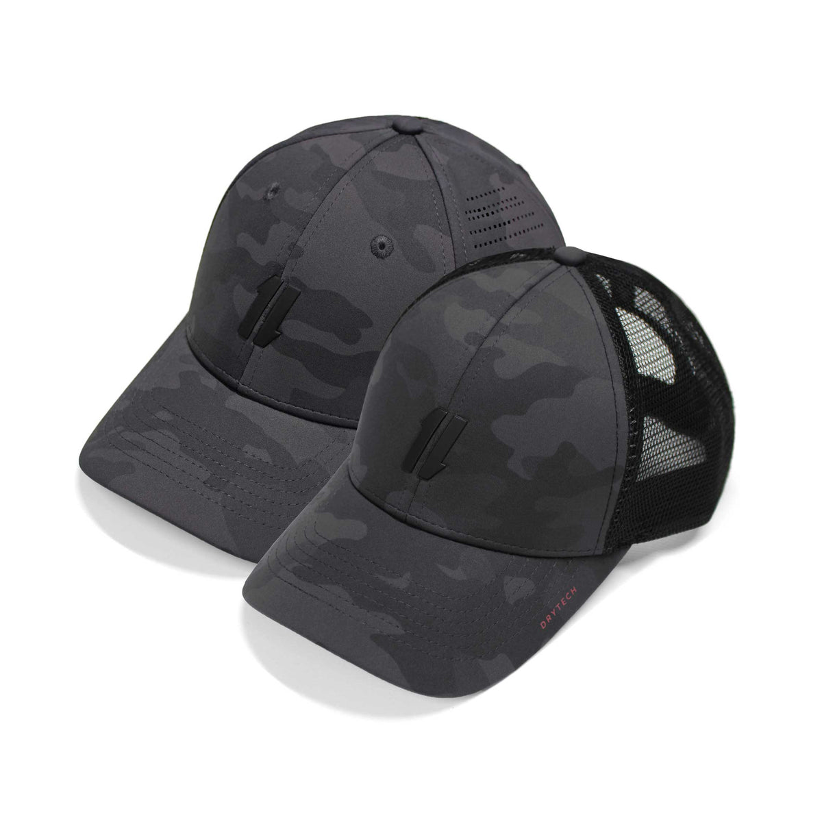 Grey Camo Workout Hats 2-Pack