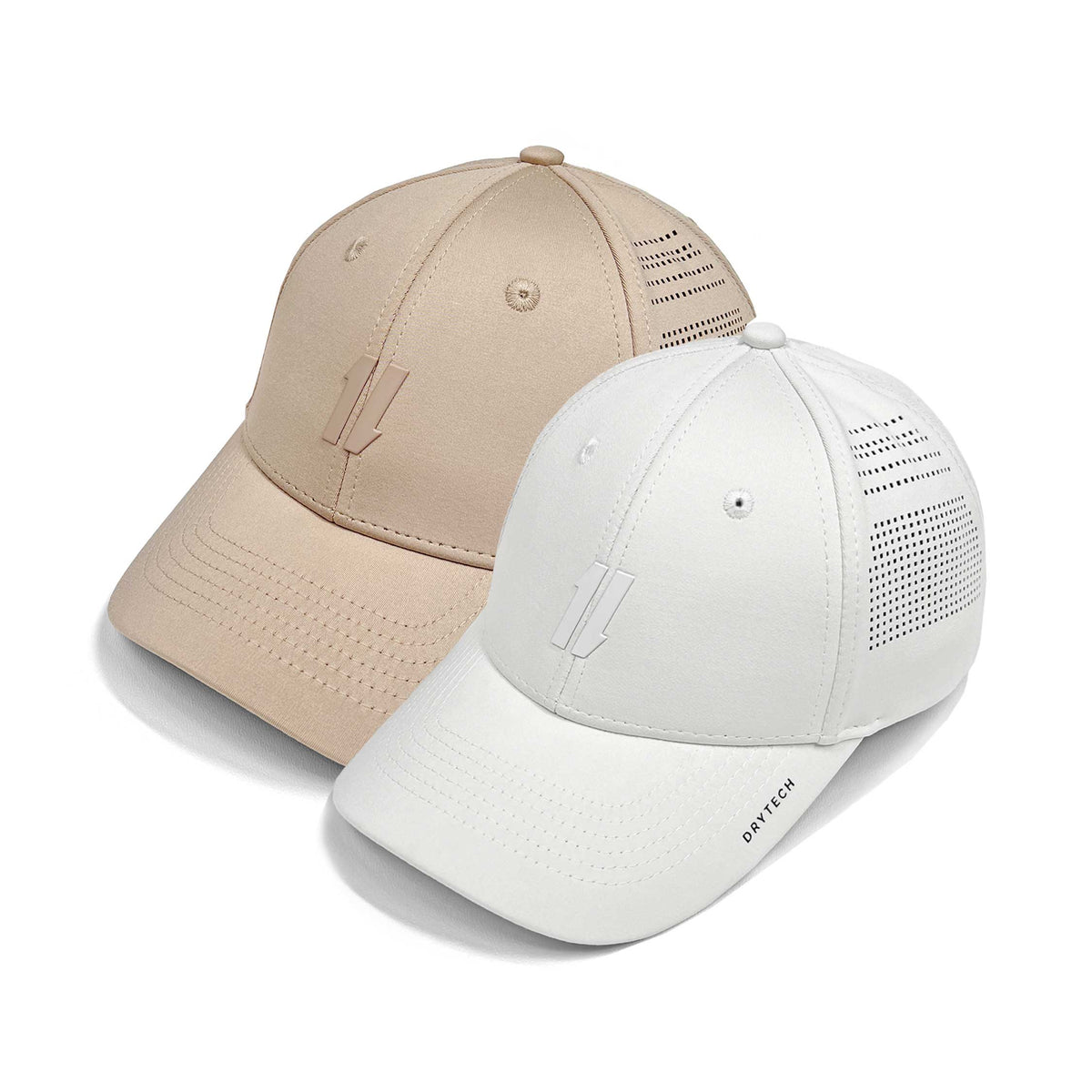 Cream Workout Hats 2-Pack