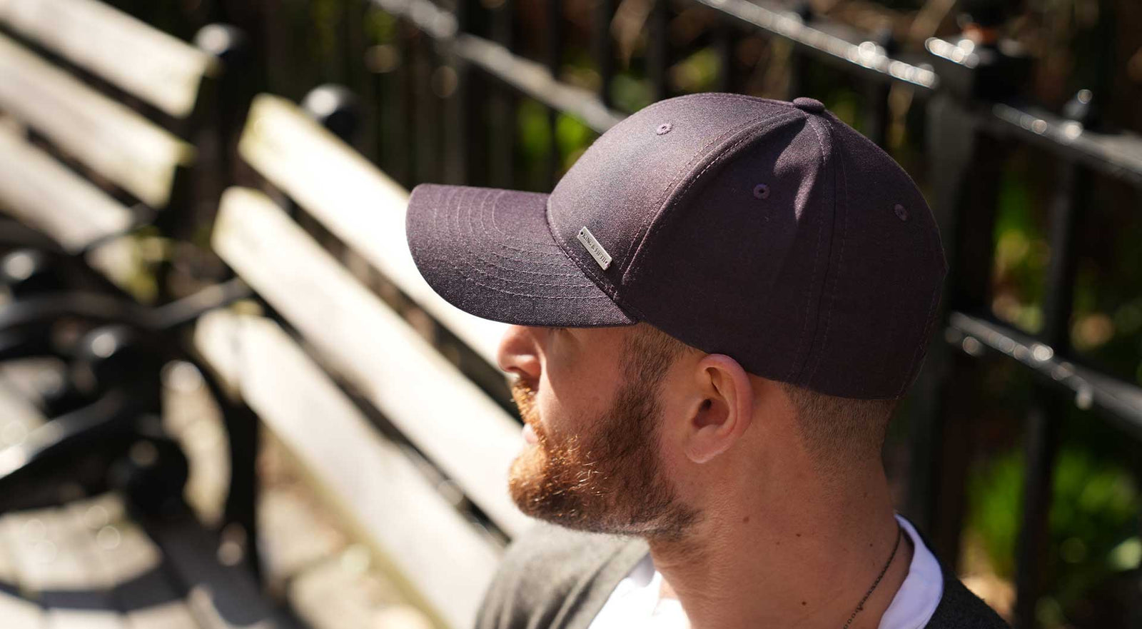 Burgundy Baseball Hat for Men