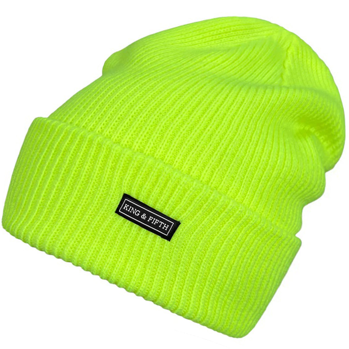 Neon Yellow XL Beanie for Men