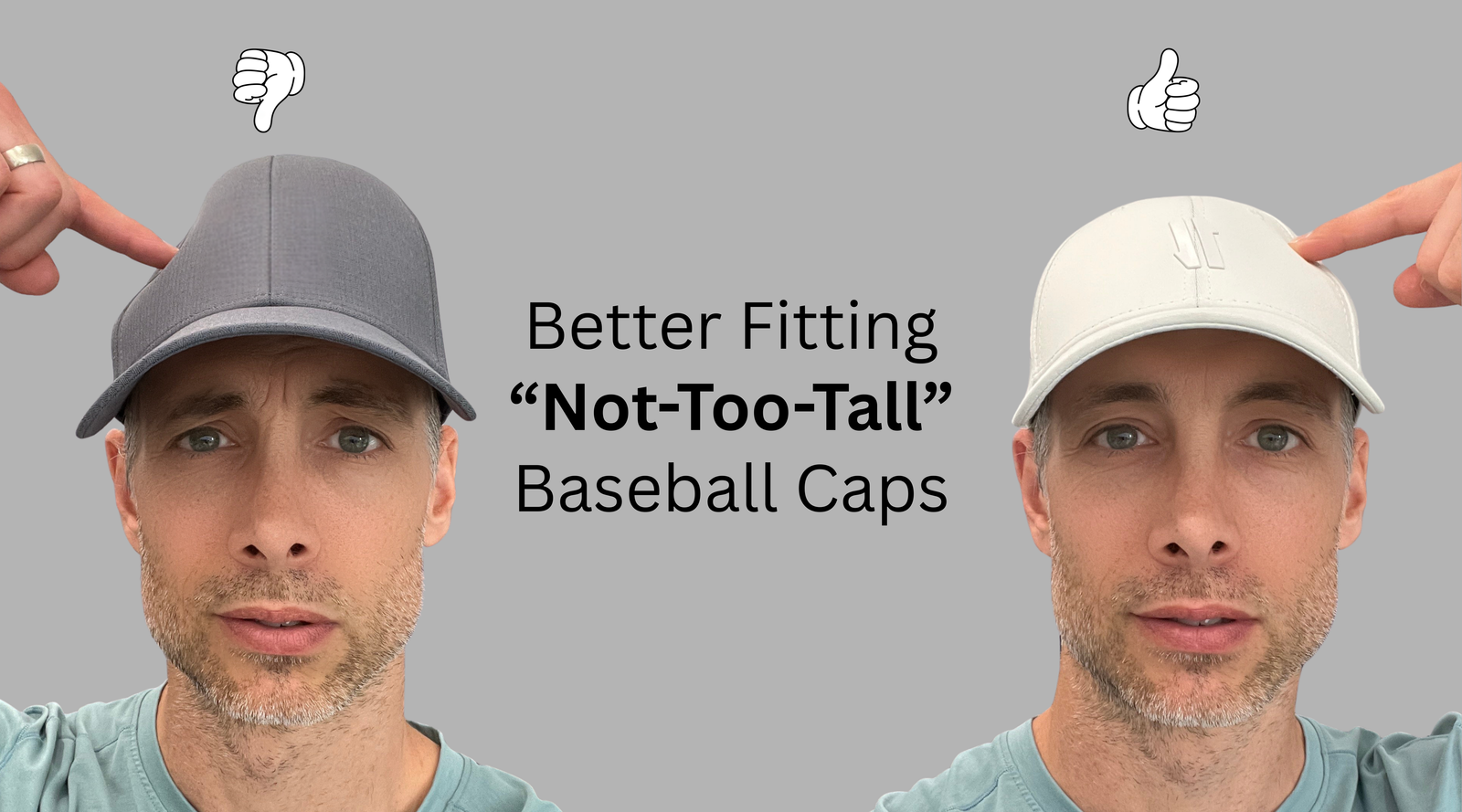 not too tall baseball caps