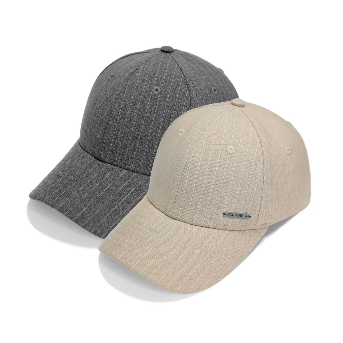 Pinstripe Baseball Caps 2-Pack