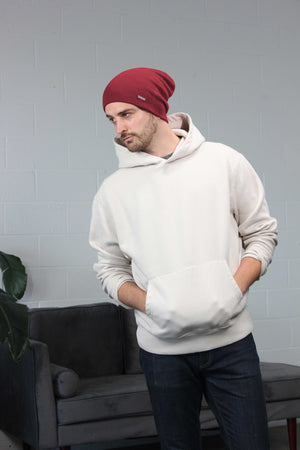 Red Slouchy Beanies for Men