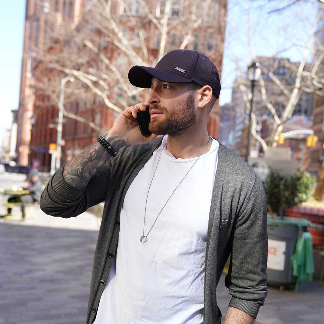 Burgundy Baseball Hat for Men