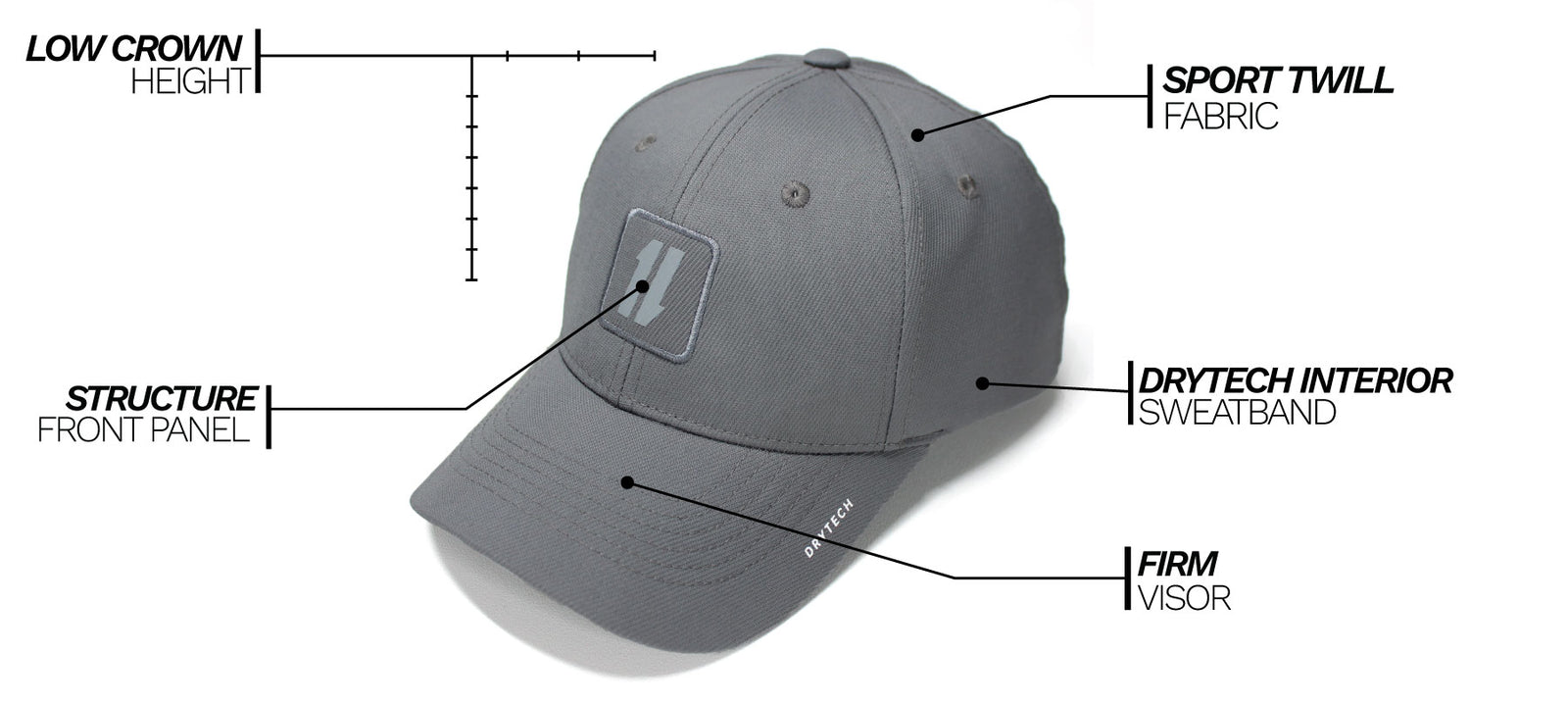 Mens Grey Golf Hats