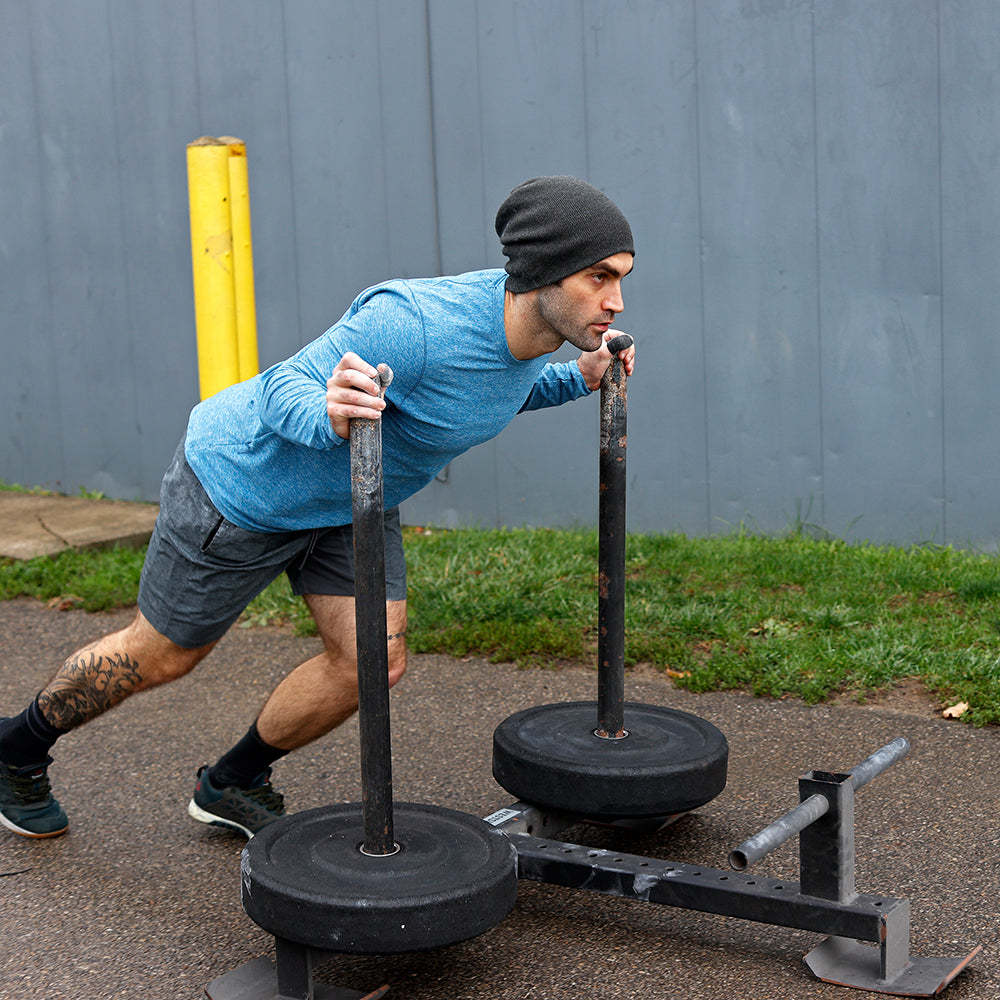 Black Mens Workout Beanie