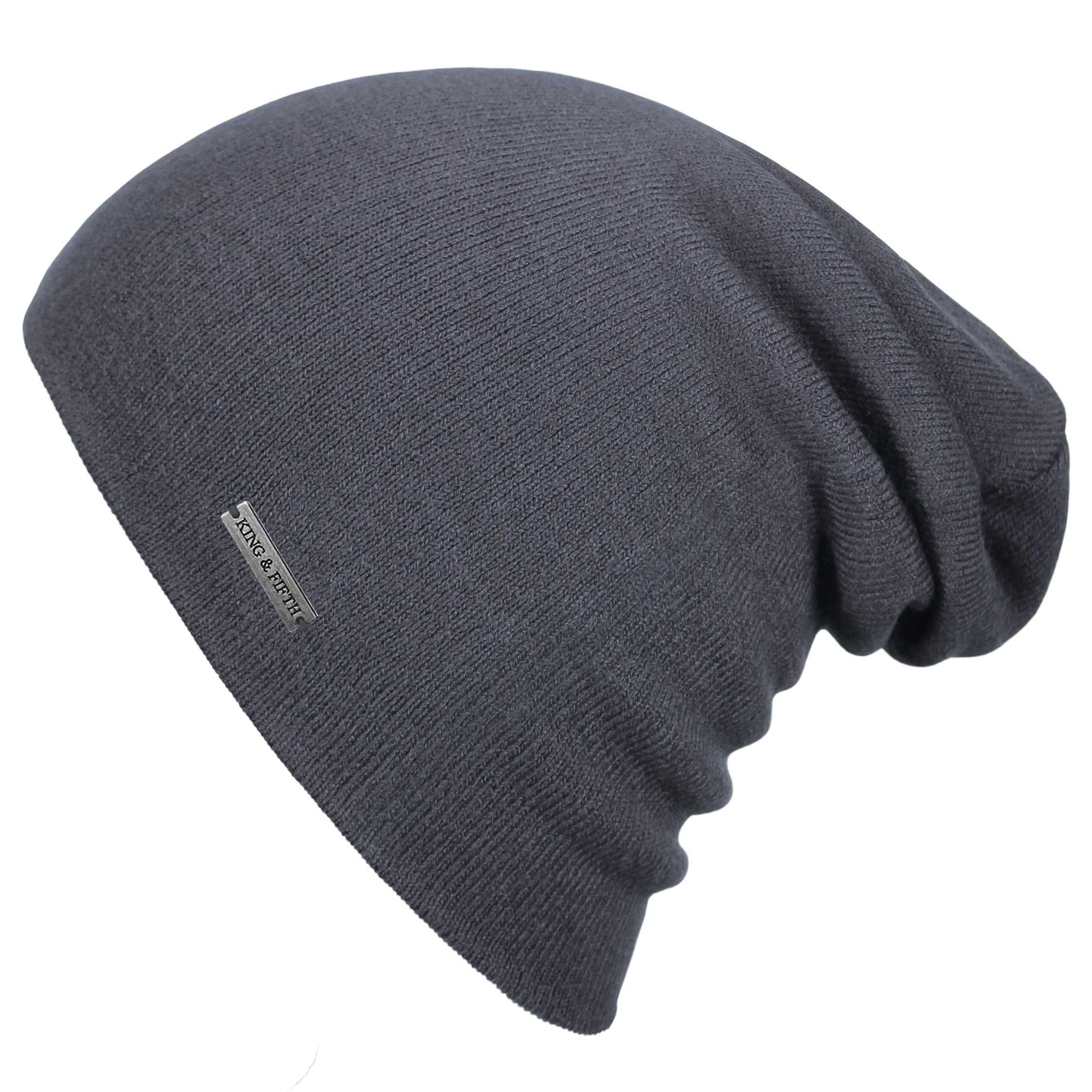 Black Slouchy Beanie for Women