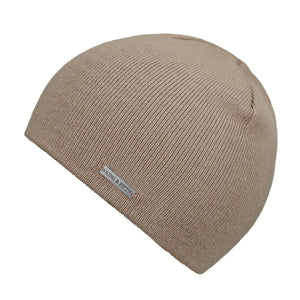 beige skull cap beanie
