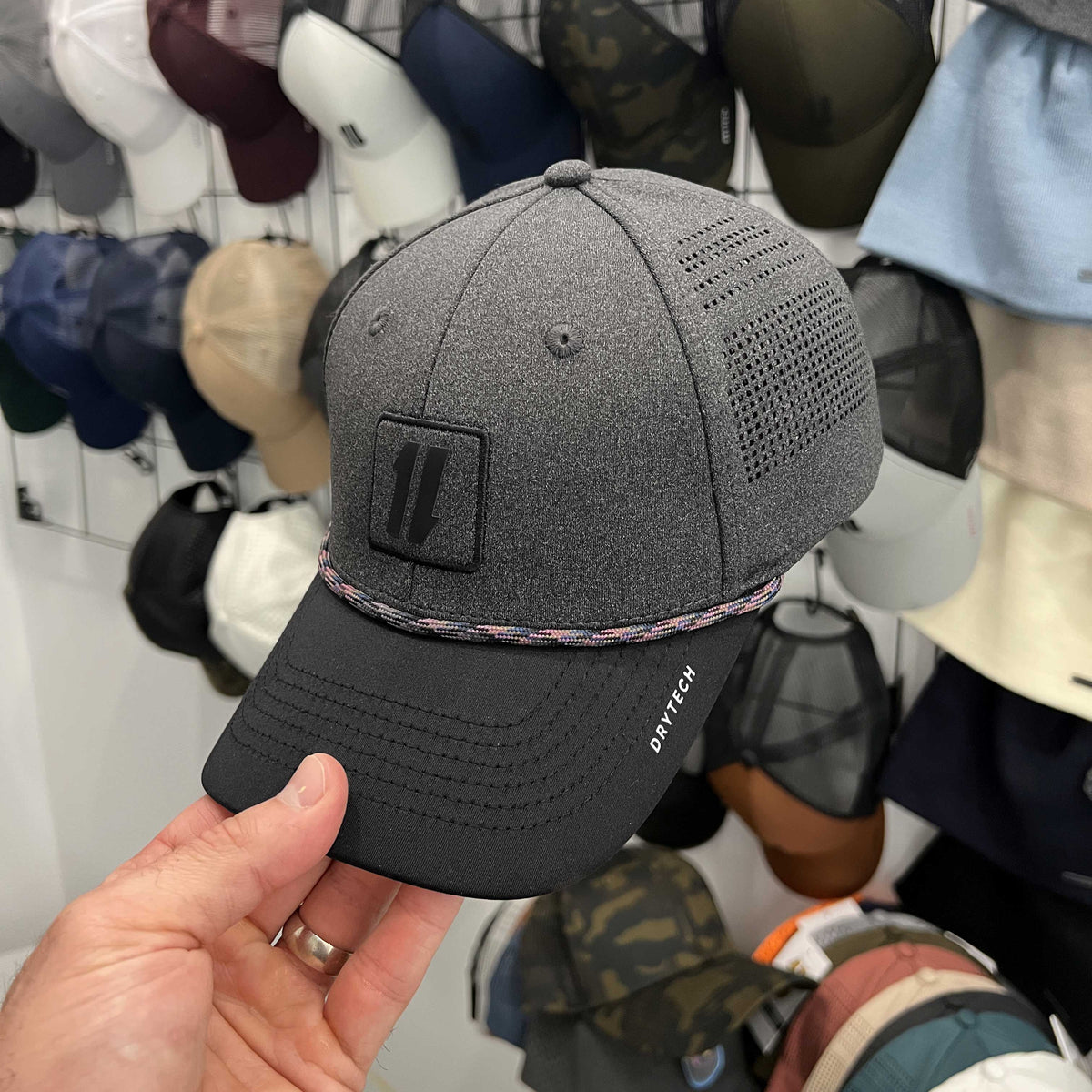 black gym hat for men