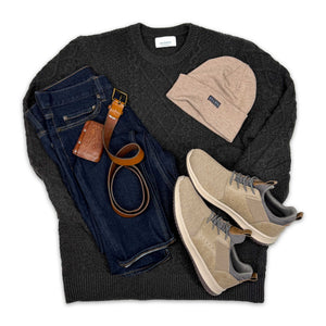 cashmere blend beanie for men