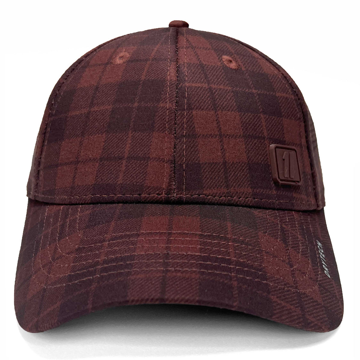 mens red plaid gym hat
