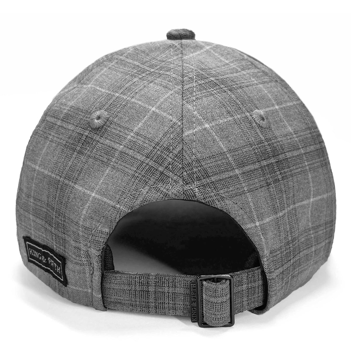 plaid baseball cap for men