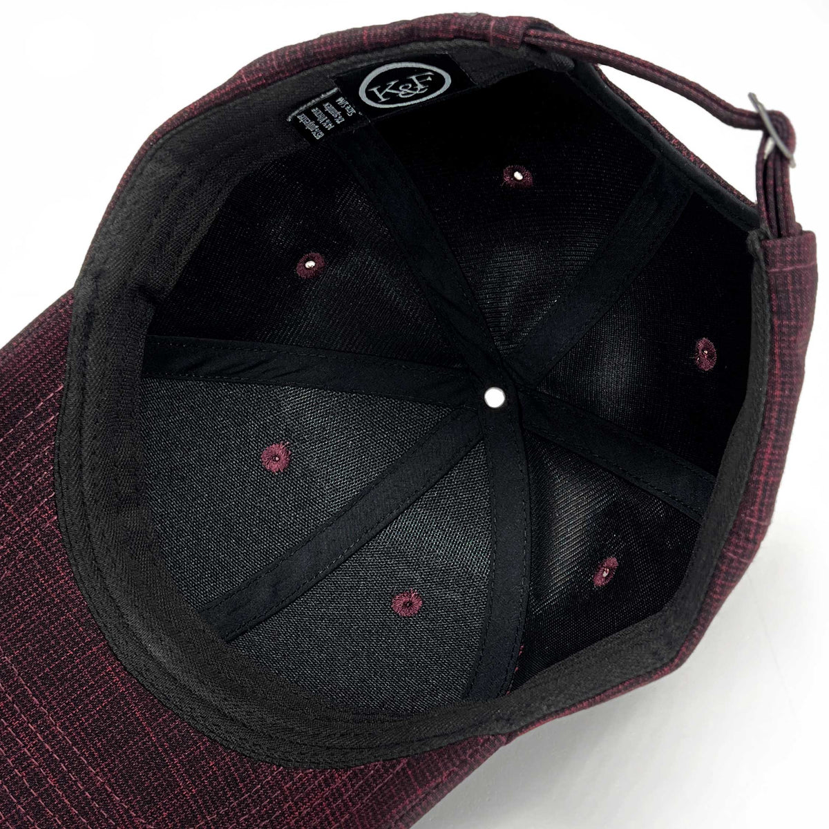 red Plaid Hat for Men