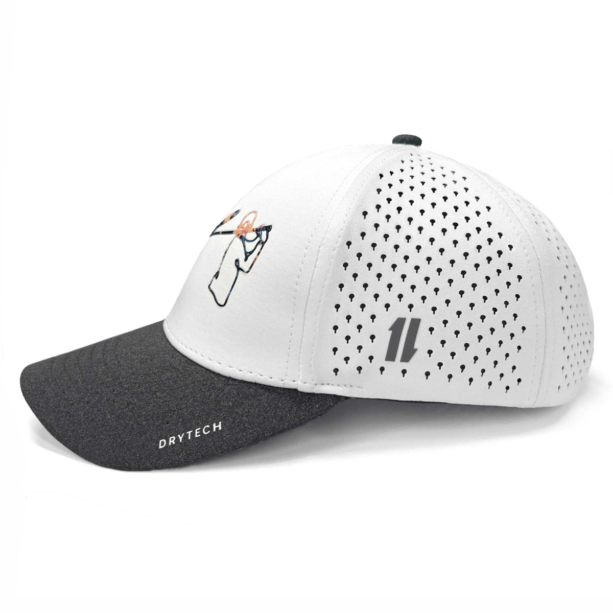white golf hats