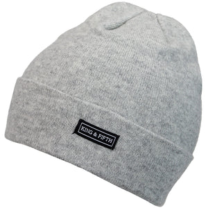 100% Cashmere Beanie Grey