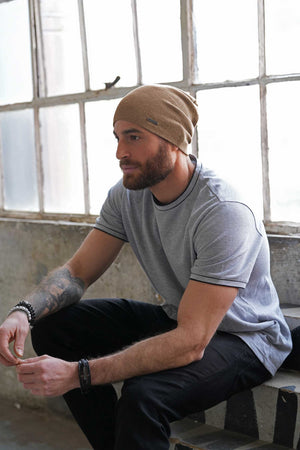 Beige Lightweight Beanie