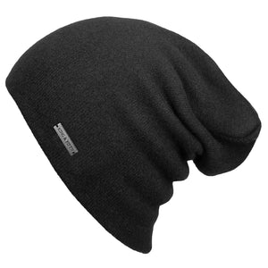 Black Cashmere Beanie