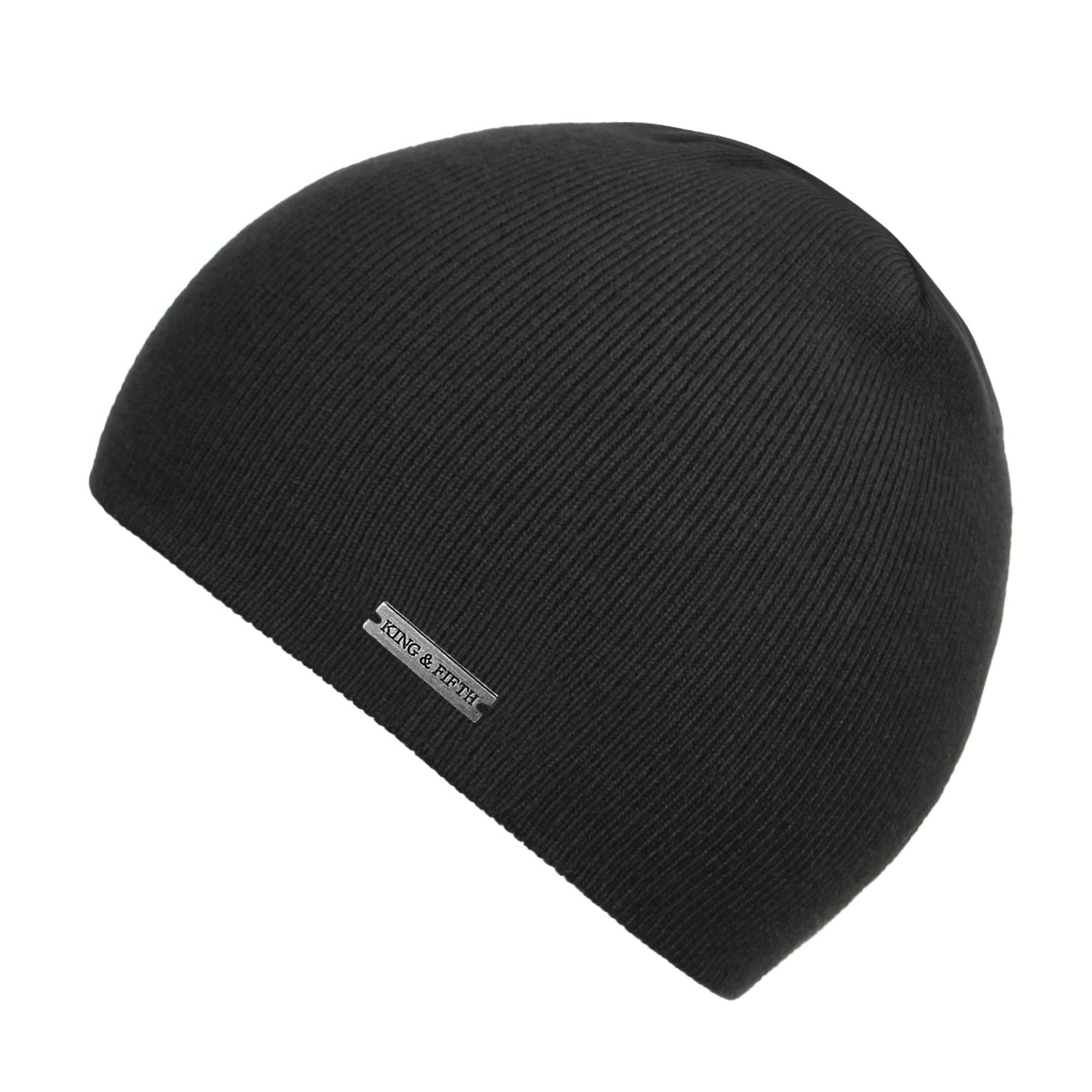 Black Skull Cap Beanie