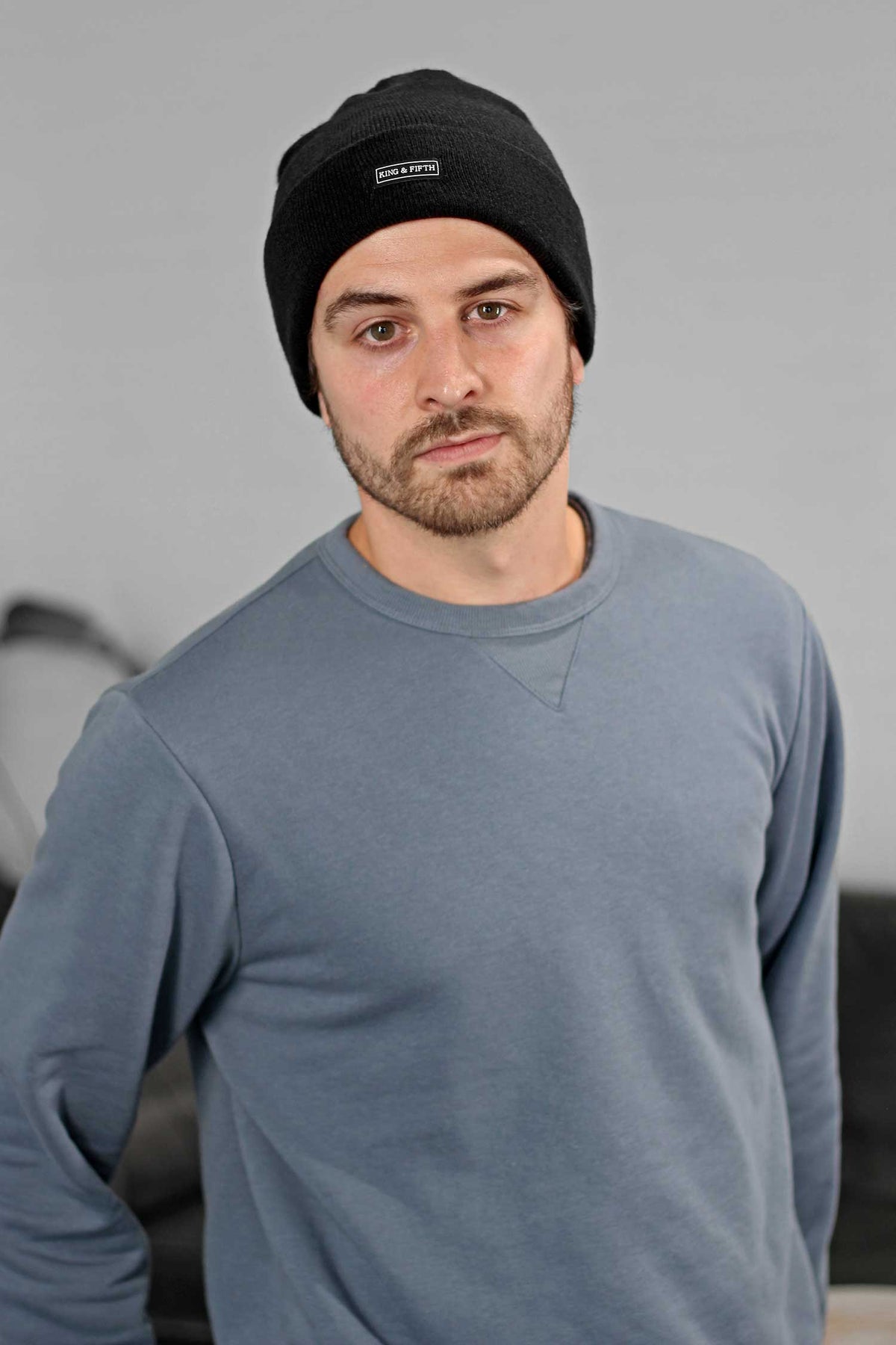 Black Slouchy Beanie