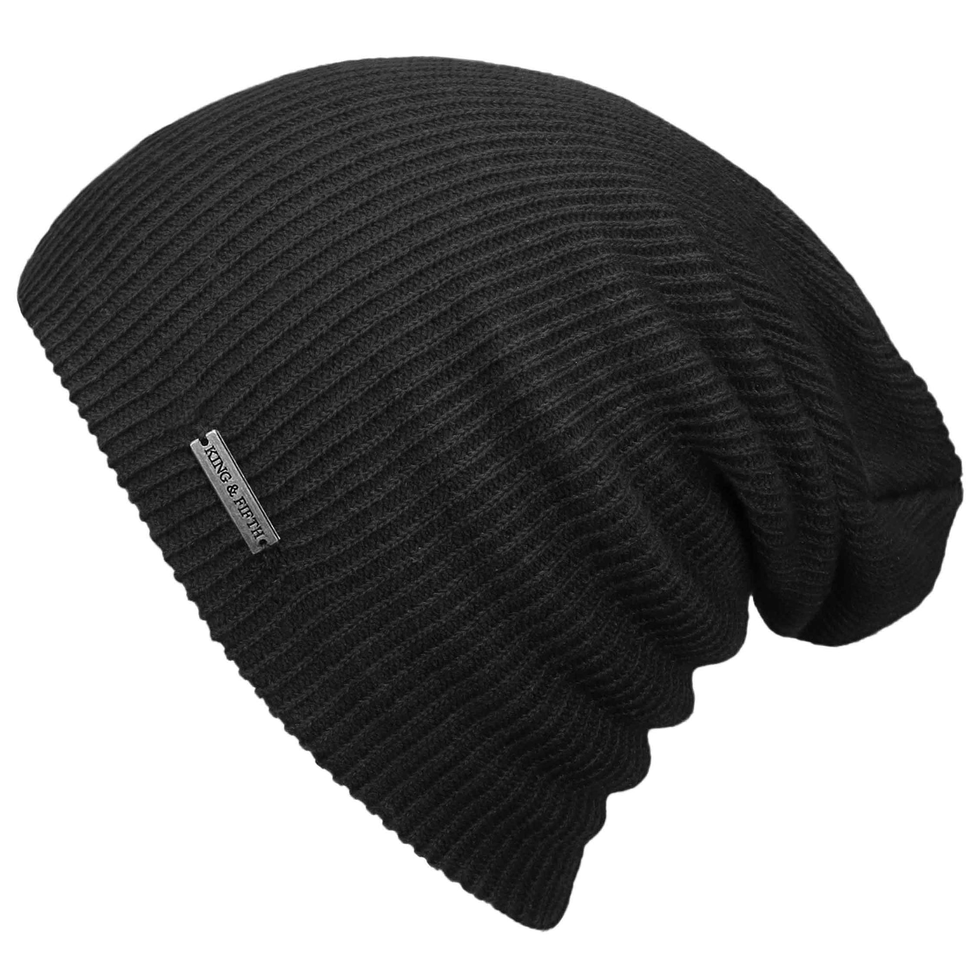 Revony Slouchy Beanie for Men and Women (Dark Grey)