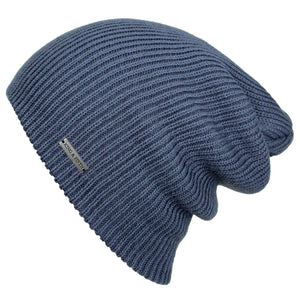 Blue Slouchy Beanie Hat