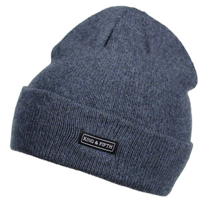 Blue Slouchy Beanie for Men