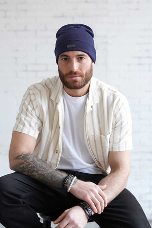 Blue Summer Beanie for Men