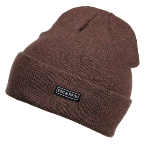 Brown Slouchy Beanie for Men